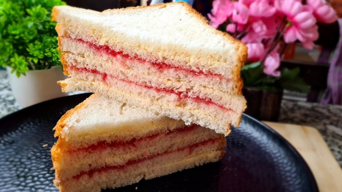 Jam White Bread Slice